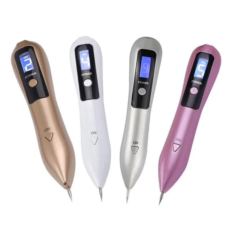9 Level LCD Face Skin Dark Spot Remover Mole Tattoo Removal Laser Plasma Pen Machine Facial Freckle Tag Wart Removal Portable