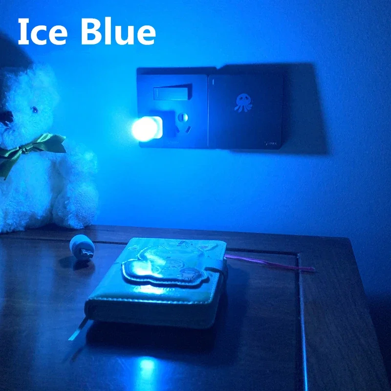 Mini Veilleuse LED Type-C 5V - 4 Pièces, Tactile, Blanc - Pour Voiture, Alimentation Mobile, Bureau - 8