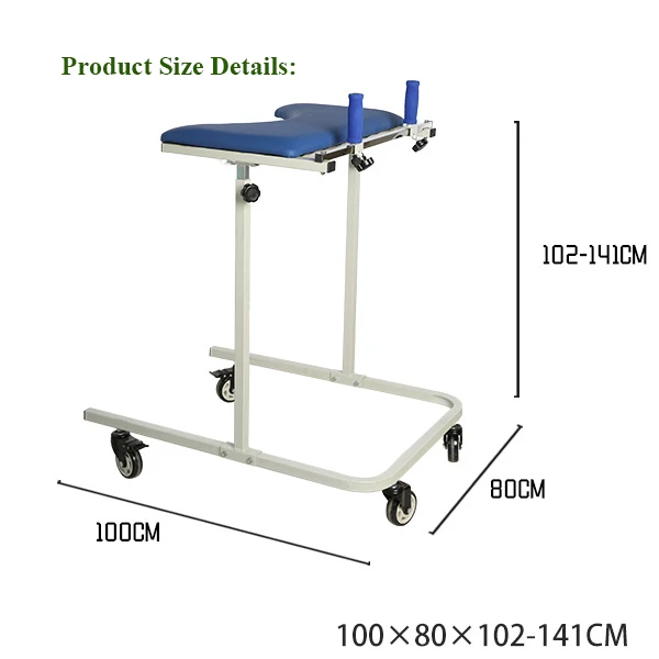 Factory Price Rehabilitation Equipment Standing Frame Walker Elderly Walking Training Patient Rollator Aids For Disabled