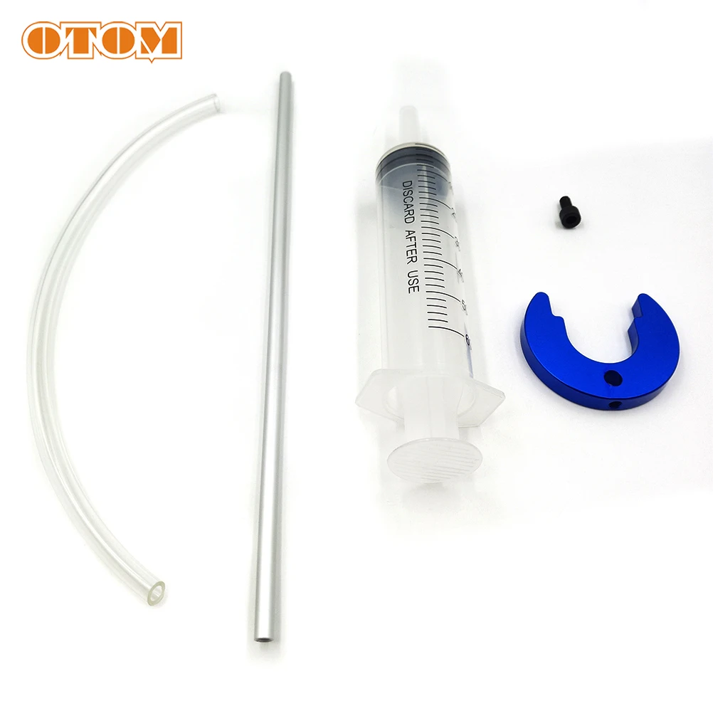 Motorcycle Fork Oil Tool Kit OTOM Motorcycle Suspension Fork Oil Level Gauge Tool For Harley Hyosung CRF YZF RMZ KTM Syringe Adjustable Ring Measuring Tools