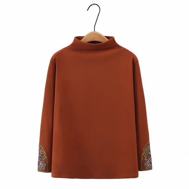 Mandarin Collar Uniqlo Supima Long Sleeve Plus Size Women's