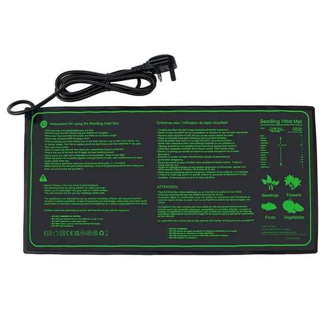 Hüllők Uk Eu Dugó Üvegházhatású Palánta Hőszőnyeg Sörfőzés Ip67 Vízálló Csírázás Multifunkcionális Pvc Digitális Termosztáttal - Image 6