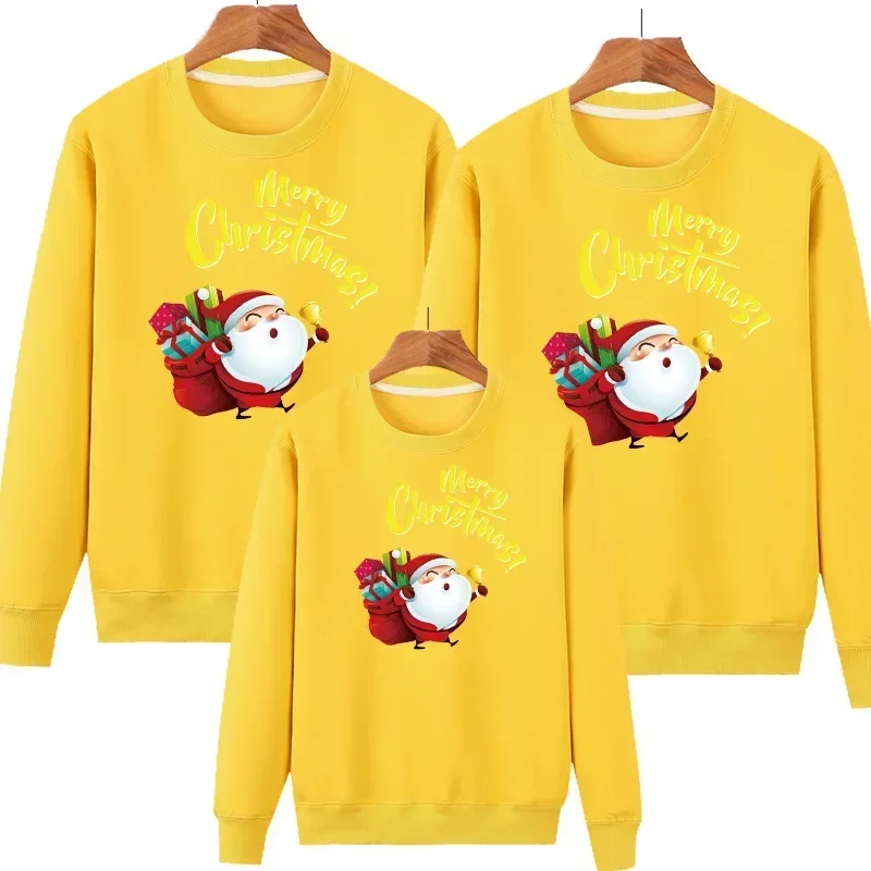 thumbnail image 1 of Sudadera con capucha y manga larga para madre e hijo, jersey con estampado navideño, blusa familiar a juego, 1 of 5