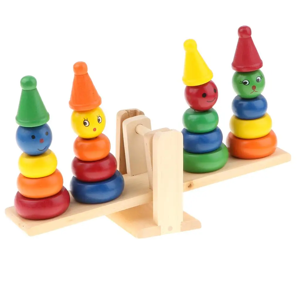 Kit de construction de modèle de Clown pour bébé, jeu d'équilibre en bois,  blocs de construction pour enfants, jouet éducatif d'éveil, sécurité de  haute qualité - AliExpress