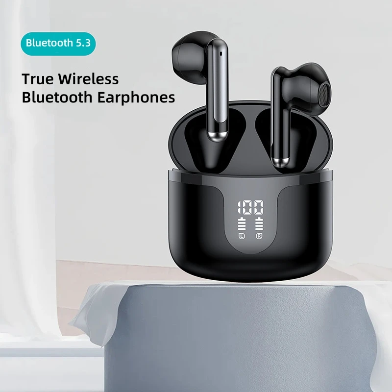 XIAOMI Wireless Earphones Bluetooth Headphone High Sound Headset for IPhone Led Display Sport Game Music In Ear Earbuds With Mic