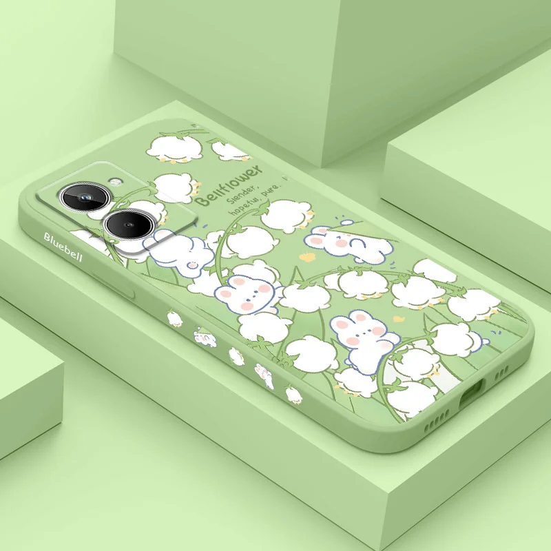 Wind Chime Bunny Case Per Oppo Realme 11 10 10T 9 9I 8 8I 7 Pro Plus C31 C30 C35 C11 C12 C15 C20 C21Y C25 S 4G 5G 2021 2020