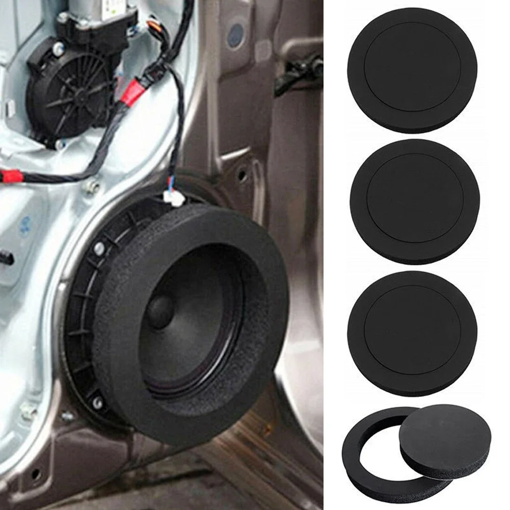 6.5 Inch Car Speaker Ring Bass Door Trim Sound Insulation Cotton Audio Speakers Sound Self Adhesive Insulation Ring sound insulation ring