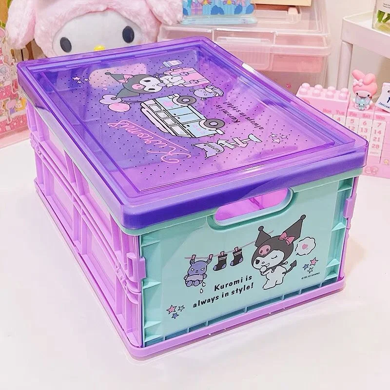 Sanrio Storage Box Kawaii My Melody Cinnamoroll Anime Cartoon Cute Student  Dormitory Household Cosmetics Drug Storage Toys Girls - AliExpress