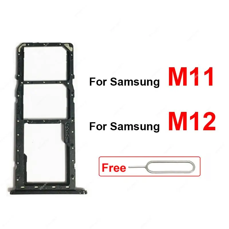 

Sim Card Tray Adapter For Samsung M11 M12 M127 SM-M127F SM-M127G SIM Card Holder Card Reader Connector Repair Parts