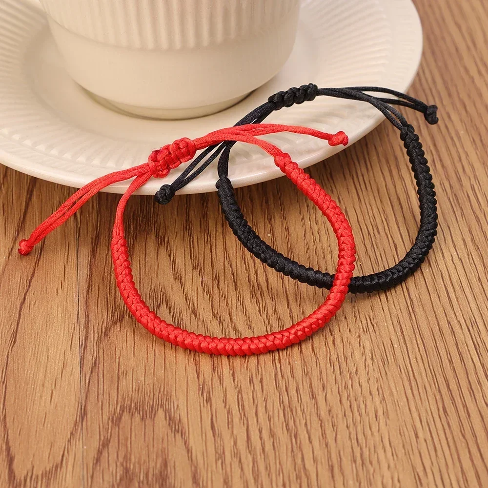 Lucky Red Thread Bracelet for Women Men Tibetan Buddhist Adjustable Handwoven Braided Rope Knots Bracelets Jewelry Wristbands