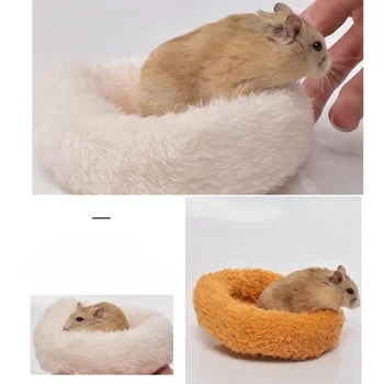 Pet Warm Cotton Nest for Sugar Glider Golden Bear Squirrel Hedgehog Small Pet Nest Rabbit Winter Plush Hamster Nest Pet Warm Bed