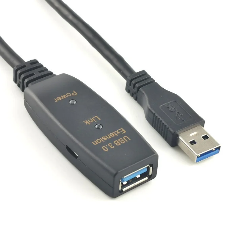 Cordon de rallonge USB-A 3.0 de 20 mètres avec amplification