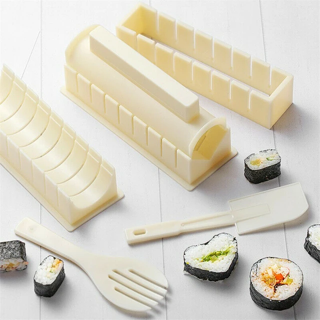 AGPTEK Sushi Maker Kit, 11pcs DIY Sushi Making Kit Roll Sushi Maker Rice  Roll Mold for Kitchen DIY Easy To Use