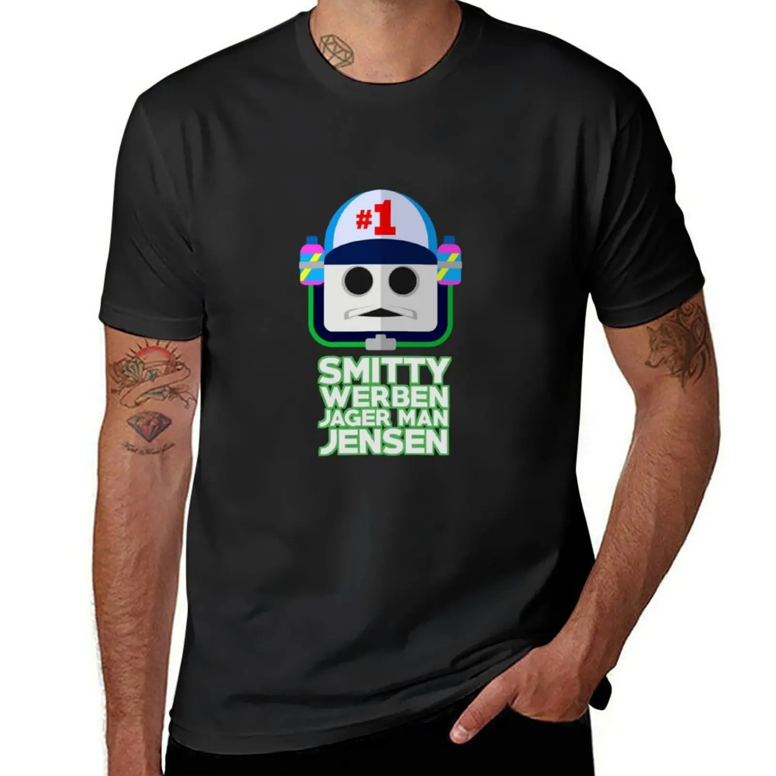 

Smitty Werbenjagermanjensen T-Shirt funnys summer clothes Men's t-shirts