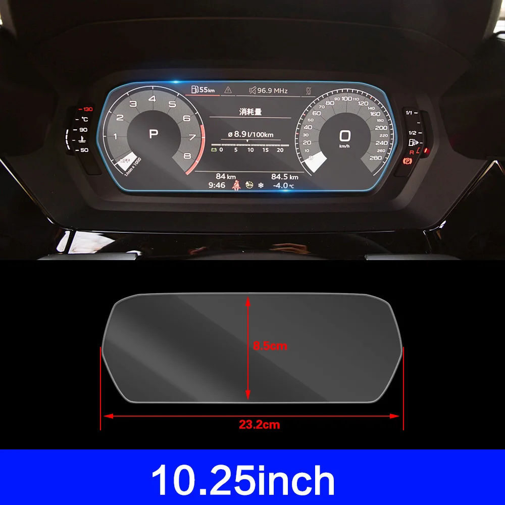 CDEFG Kompatibel mit Audi A3 8Y Sportback 2020-2023 2024 Schutzfolie Auto  Navigation Tempered Glas 9H Kratzfest 10,1 Zoll GPS Transparent  Displayschutzfolie Navi Folie Zubehör (Navigation) : : Elektronik  & Foto