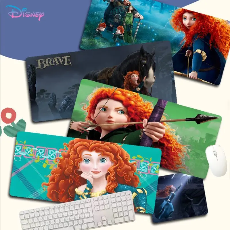 

Disney Brave Merida Princess Mousepad New Arrivals Gamer Speed Mice Retail Small Rubber Mousepad Size big CSGO Game PC Laptop