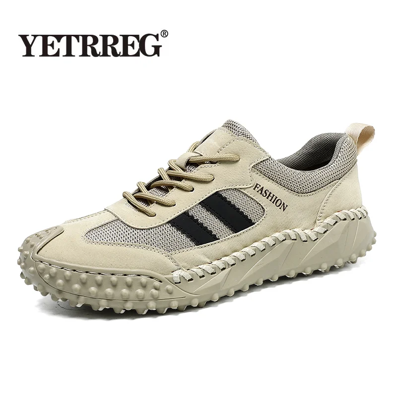 

Handmade Leather Men Casual Shoes Brand Men Sneakers Breathable Walking Flats Shoes Men Loafers Moccasins Zapatillas Hombre