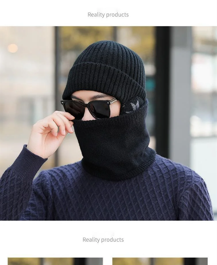 Neue heiße verkaufende Winter-heiße Art-warme gestrickte Wollmütze-Männerplüsch-verdickte Gehörschutz-Hut-Kinderkoreanische Version des großen Stirnband-Mode_voghion.com