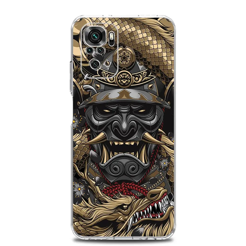 Samurai Hannya Mask Ghost Soft Phone Case