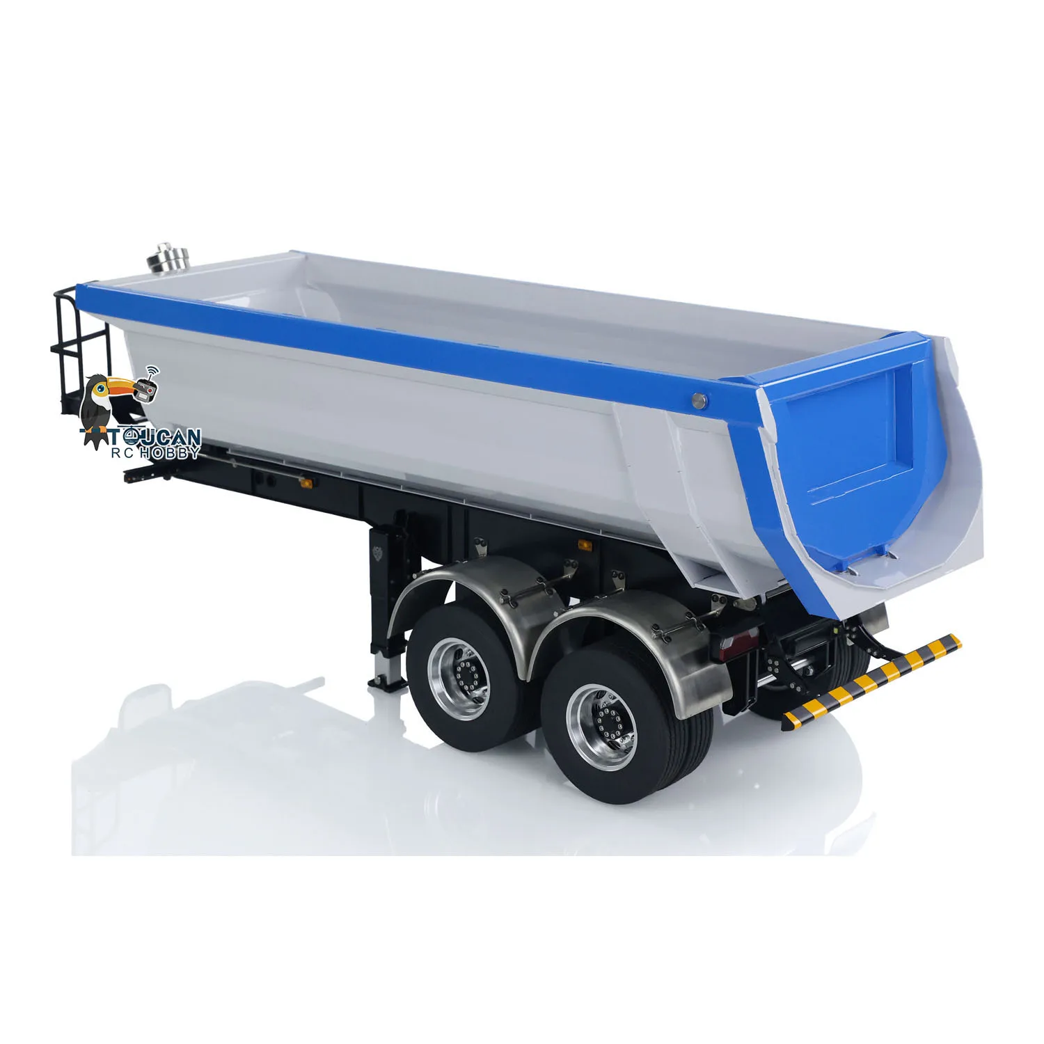 1/14 LESU RC Metal Hydraulic Dump Trailer Finished Model For Toys Radio Control Tractor Truck DIY Lorry Car Vehicle 4