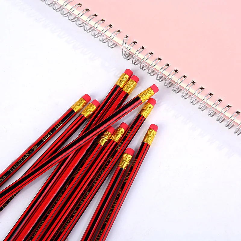 10pcs Wood Hb Pencils For Drawing School Learning Office Supplies For  School Office Restaurant Meeting Etc. - Wooden Lead Pencils - AliExpress