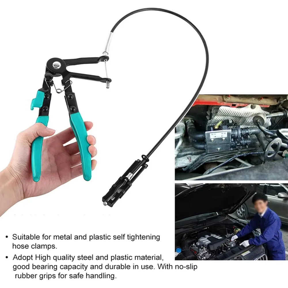 3Pcs Hose Clamp Pliers Kit - Long Reach Wire Clamp Remover For Automotive Radiator, Heater & Coolant Hoses