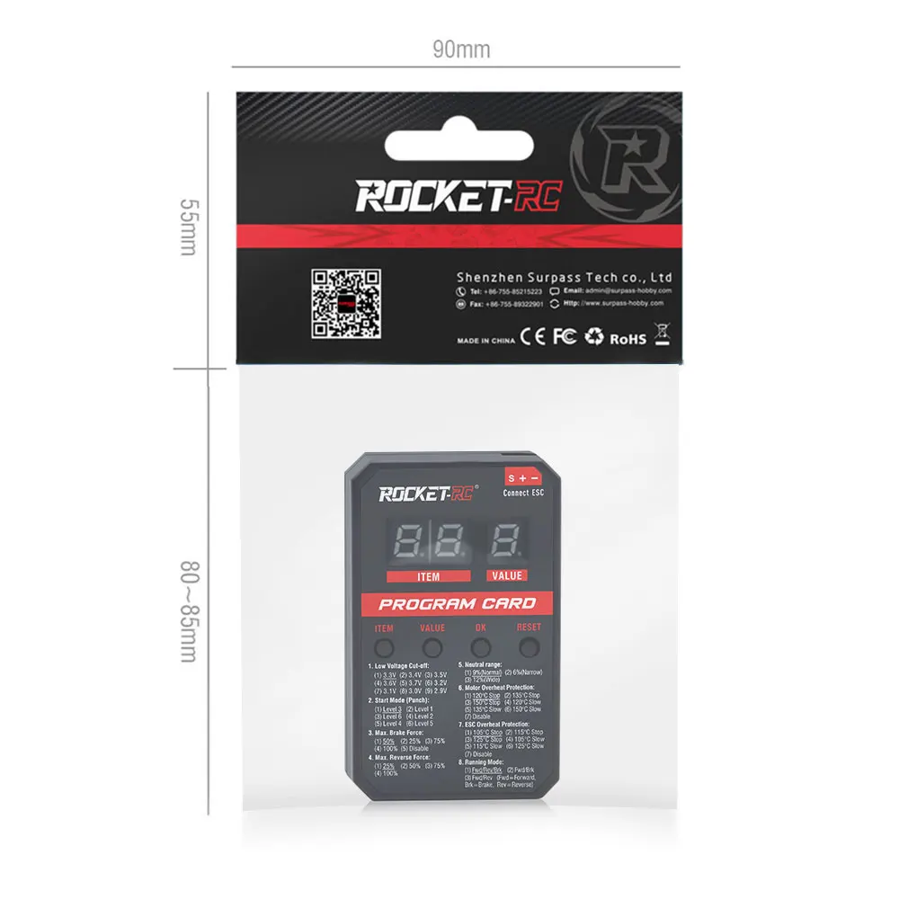 Moteur Rocket Brushless Sensored Pro Modified 540 11.5T Avec Capteurs 1/10