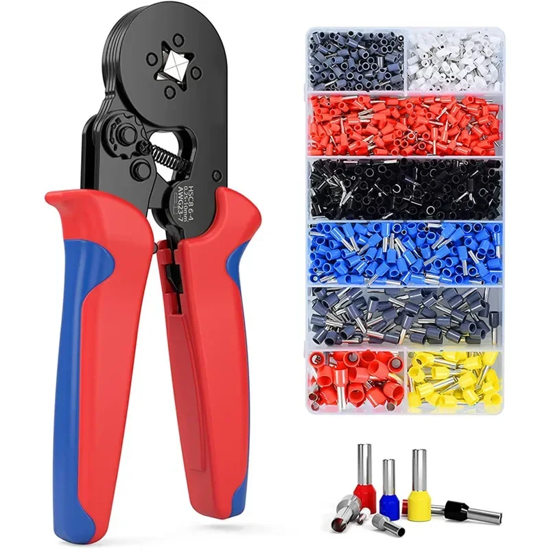 

Crimping Repair Tools Electrical Terminal 6-4/6-6（0.25-10mm2/0.25-6mm2） Connection Mini Pliers Wire Clamp Ferrule Sleeves