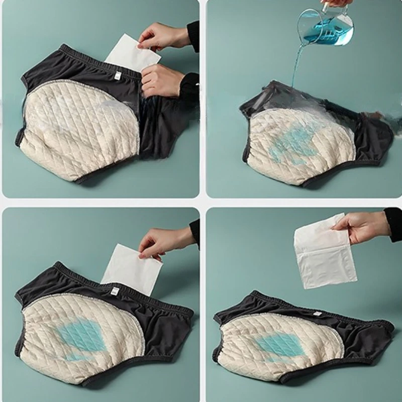 Cotton Incontinence Underwear for Adults: Reusable, Breathable, Adjustable Leak Protection for Middle-Aged and Elderly 2