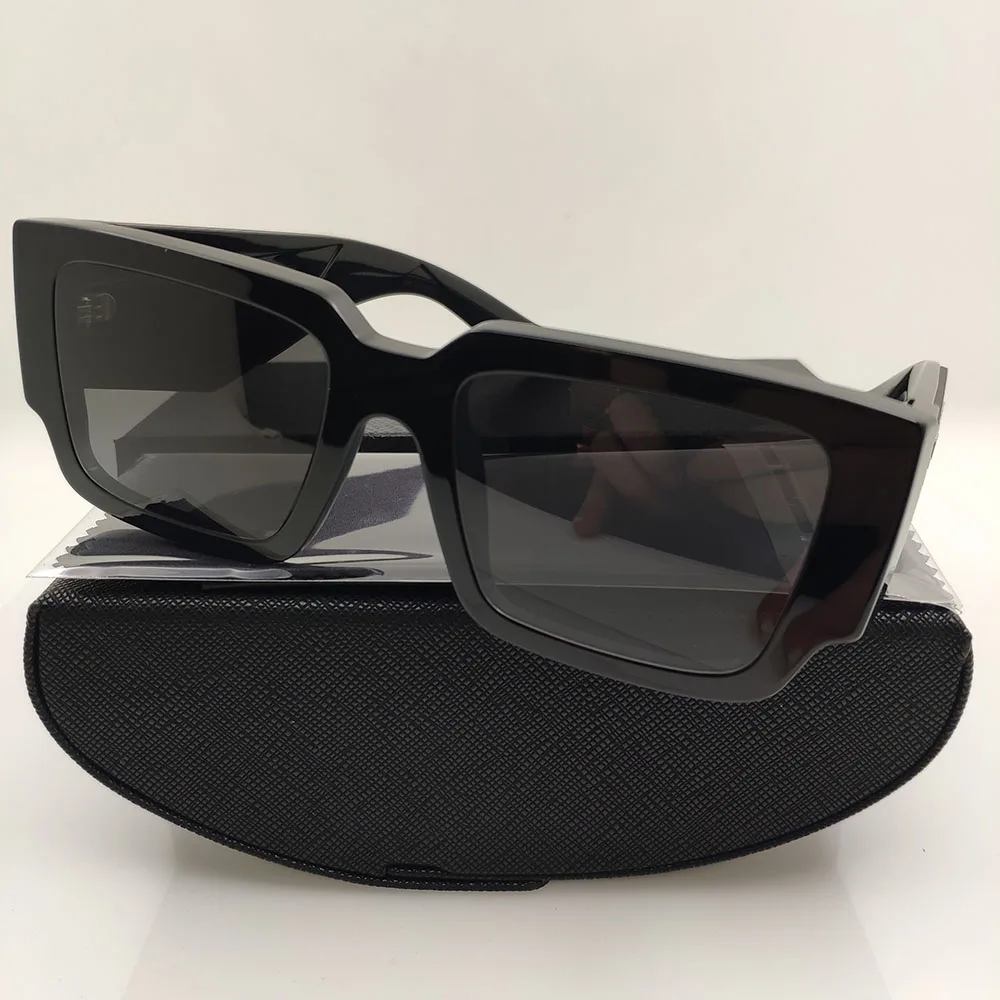 

Очки солнцезащитные женские ацетатные, винтажные брендовые дизайнерские модные солнечные очки неправильной формы, чёрные в стиле ретро