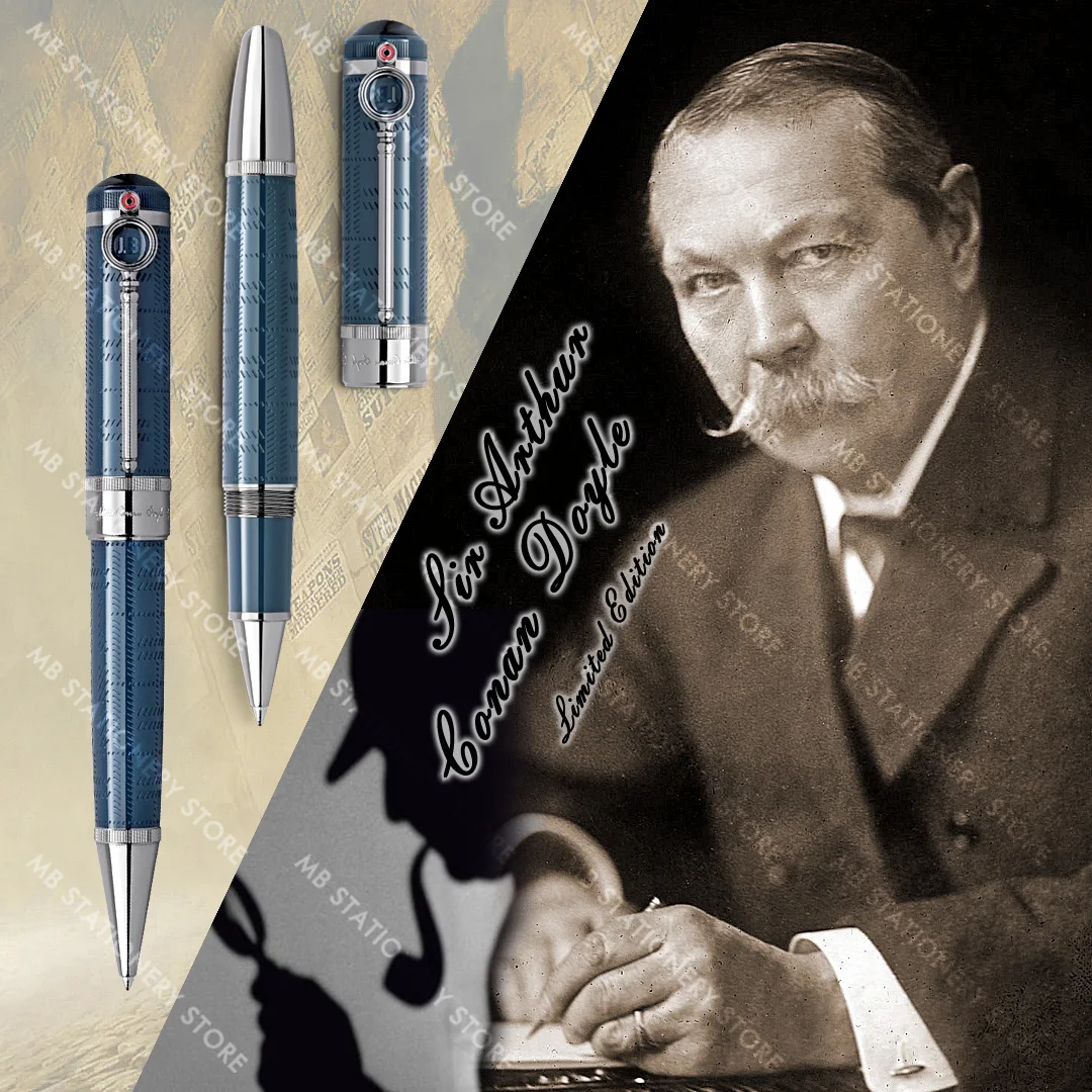 

MSS Great Writer Sir Arthur Conan Doyle MB Luxury Roller/Ballpoint Pen With Magnifying Glass Round Design Number 4956/9000