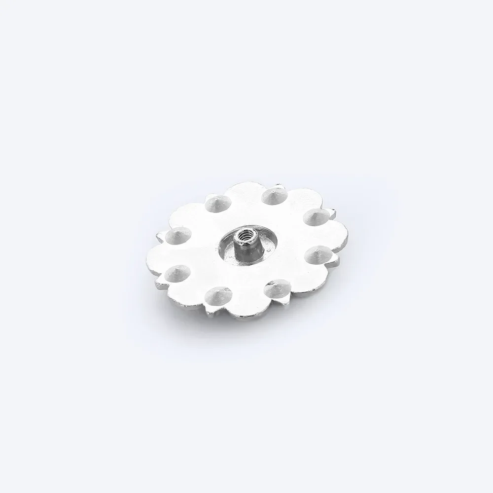 Colorful Rhinestone Conchos Buckle Metal Flower Crystal Leather Bag Belt Decorative Buttons Screw Back Leathercraft Accessories
