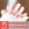 Woman's DIY Manicure Gel Nail Stickers Non Baking Lamp 20 Finger Adhesive Nail Sticker Full Paste Semi Cured Gel Nail Wraps 4