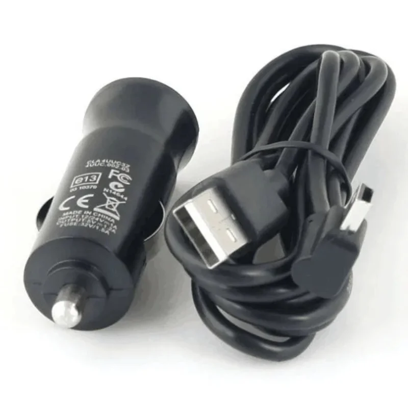 mini 5pin cable In Car Charger & MINI USB Cable for Tomtom GO LIVE START RIDER XL XXL ONE SERIES