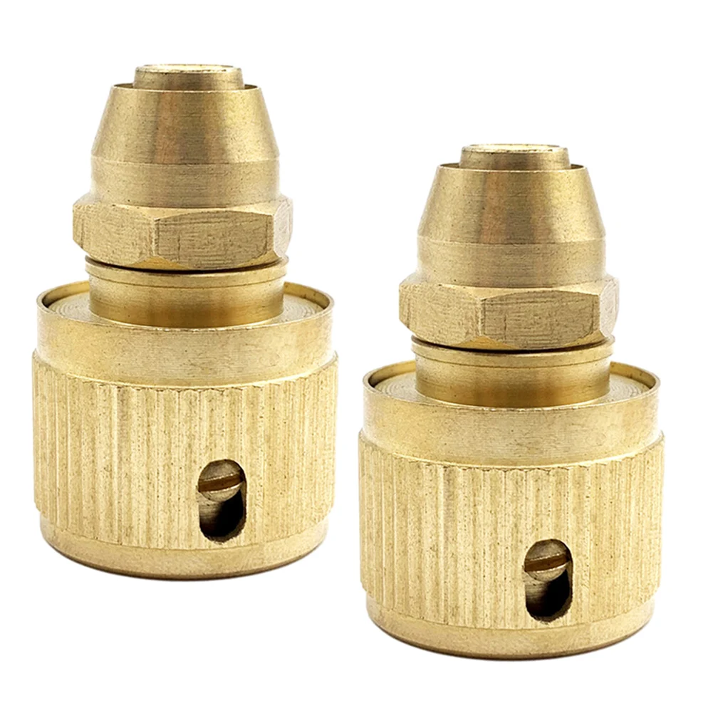 

Sturdy Brass Hose Connector 2x 10mm Expandable Hose Repair Adaptor Excellent Service Life Ideal for Garden Horticulture