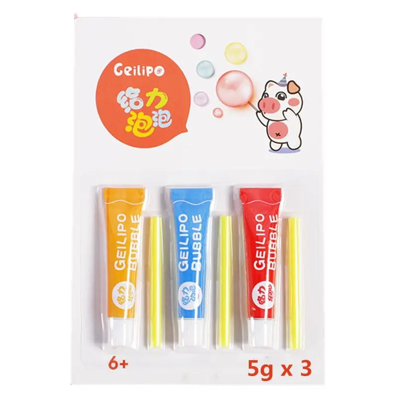 900C Bubble Glue Toy Blowing Colorful Bubble Ball Plastic Balloon Won't Burst Safe For Kids Boys Girls Gift 6