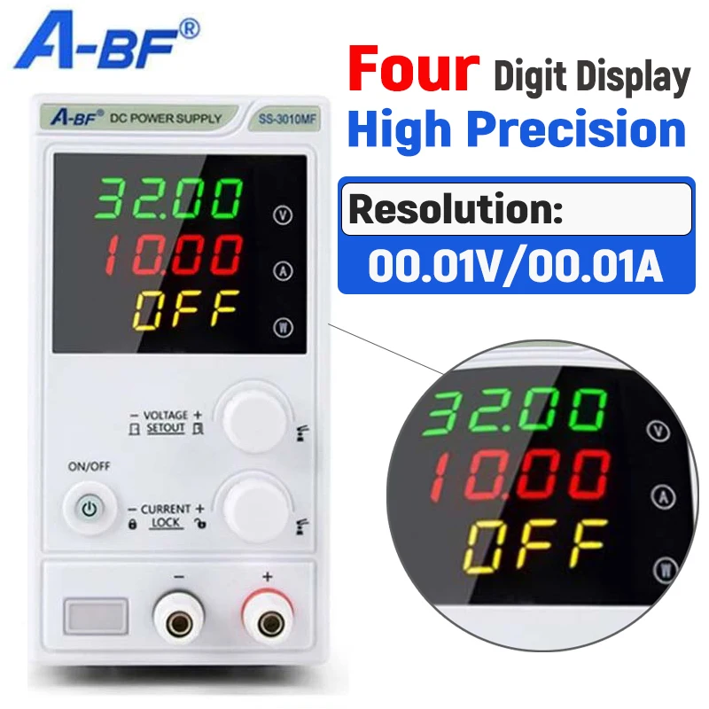 Dc Poweredcompact Dc Power Supply 4 Digit 0-30v 5a With Memory & Ovp/ocp