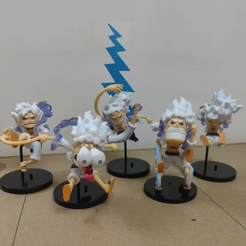 

7-11 см цельная фигурка обезьянка D. Фигурки героев аниме Luffy Q Version, коллекционные модели, украшения, Подарочная игрушка