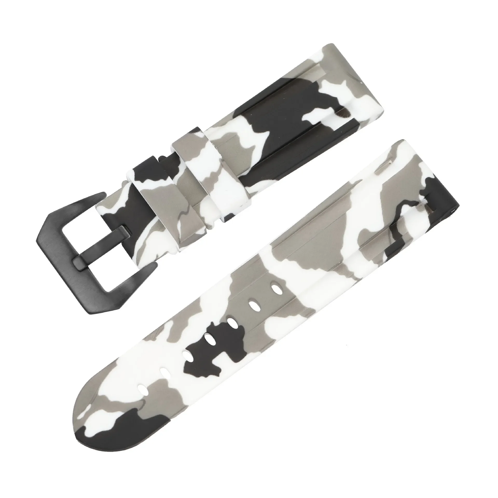 Premium Silicone Sport Watch Band - Waterproof Rubber Strap