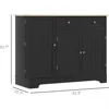 Modern Sideboard Buffet Cabinet with Storage, 41" Kitchen Pantry Cabinet with Door Shelves, Drawer, Adjustable Shelf, Cof 4