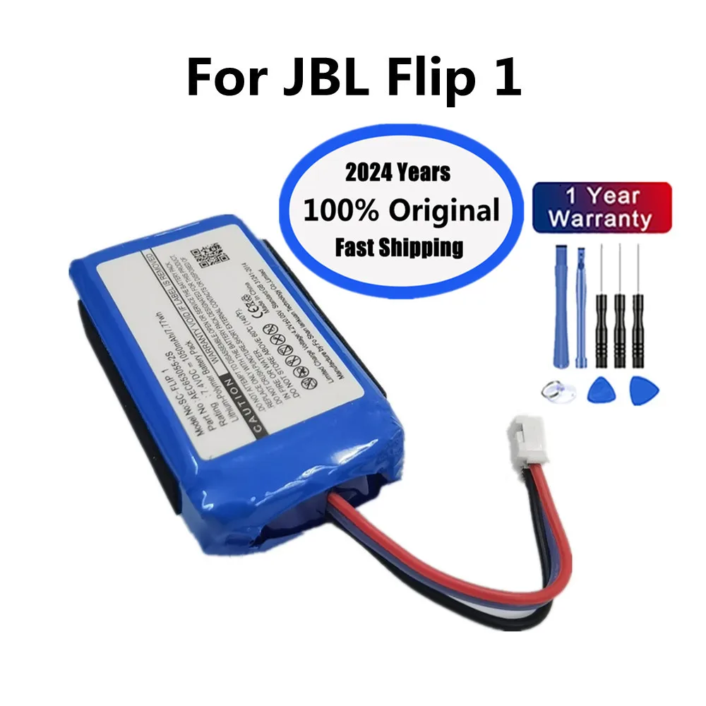 

2024 год, 100% оригинальный аккумулятор для динамика JBL Flip 1 Flip1, 1050 мАч, сменные батареи для плеера, аккумулятор для телефона + Инструменты
