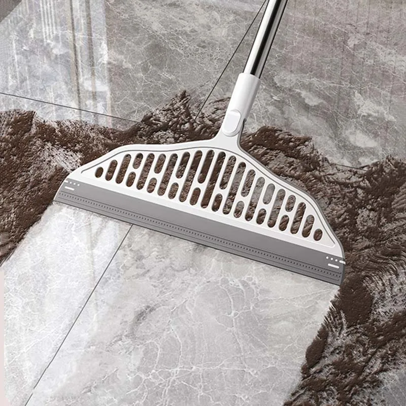 Magic Silicone Broom Lengthen Floor Cleaning Squeegee Pet Hair Dust Brooms Bathroom Floor Wiper