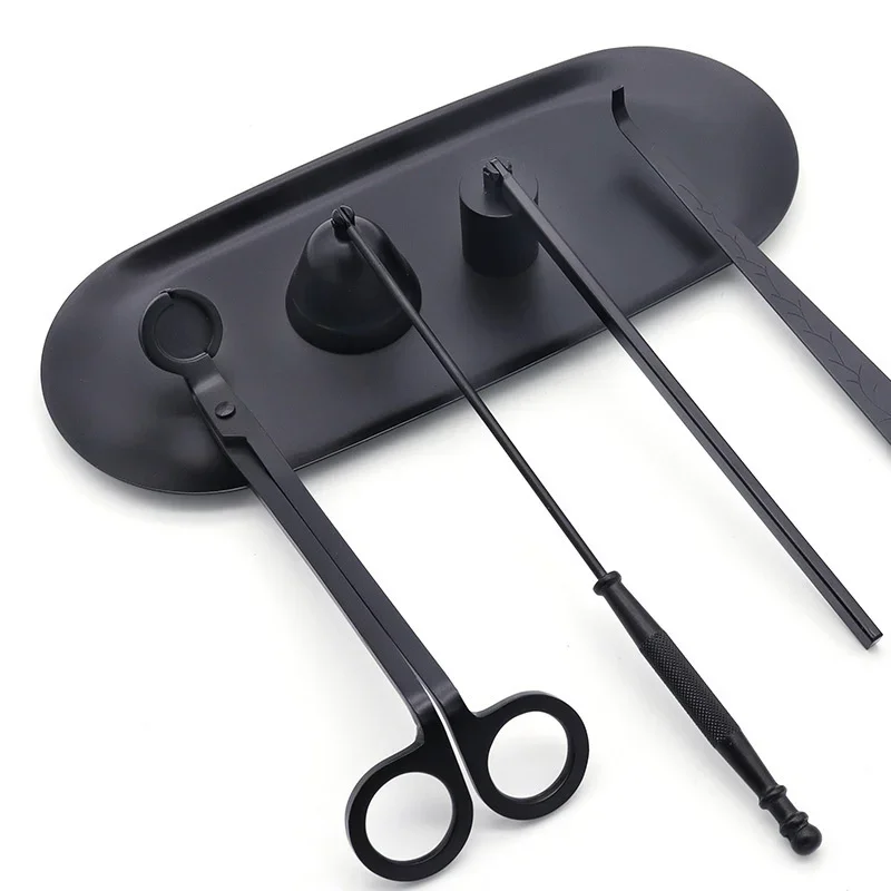 Candle Extinguishing Tool Candle Trimmer Wick Trimming Scissors/hook/candle Tray/candle Nursing Tool Stainless Steel candle wick trimmer candle damper candle snuffer