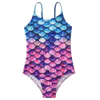 Baby Swimwear Girl Summer Swimming Beachwear Children Pool One Piece Kids Mermaid Clothes Sleeveless Straps Swimsuit 3-10 Years 5