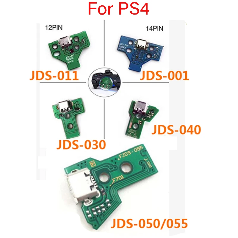 【Top-rated】 ChengHaoRan 2PCS For PS4 3-in-1 Charging Pad PS4 Game Console Controller Charging Interface Cable Repair Accessories
