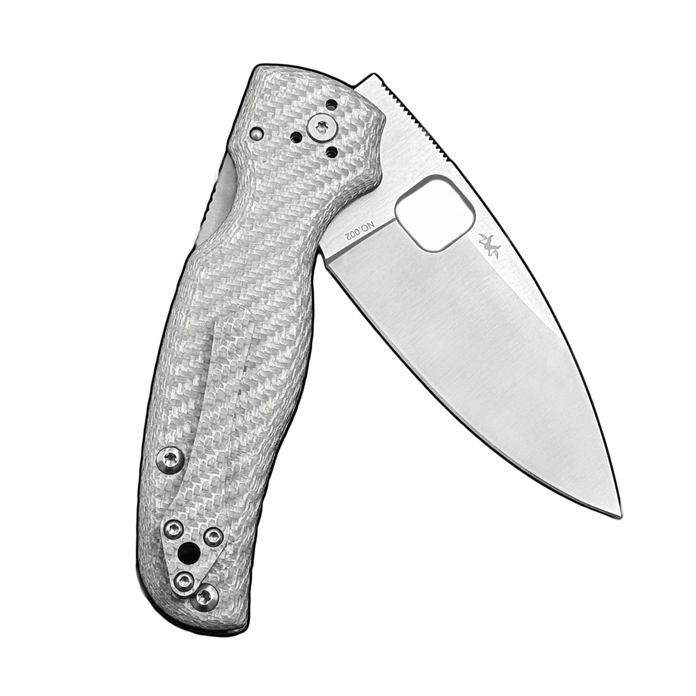 Limited edition OK-229CF Ceramic Bearing Carbon Fiber Handle M390/S35VN Blade Folding Knife Outdoor Camping Hunting Pocket Knife 4