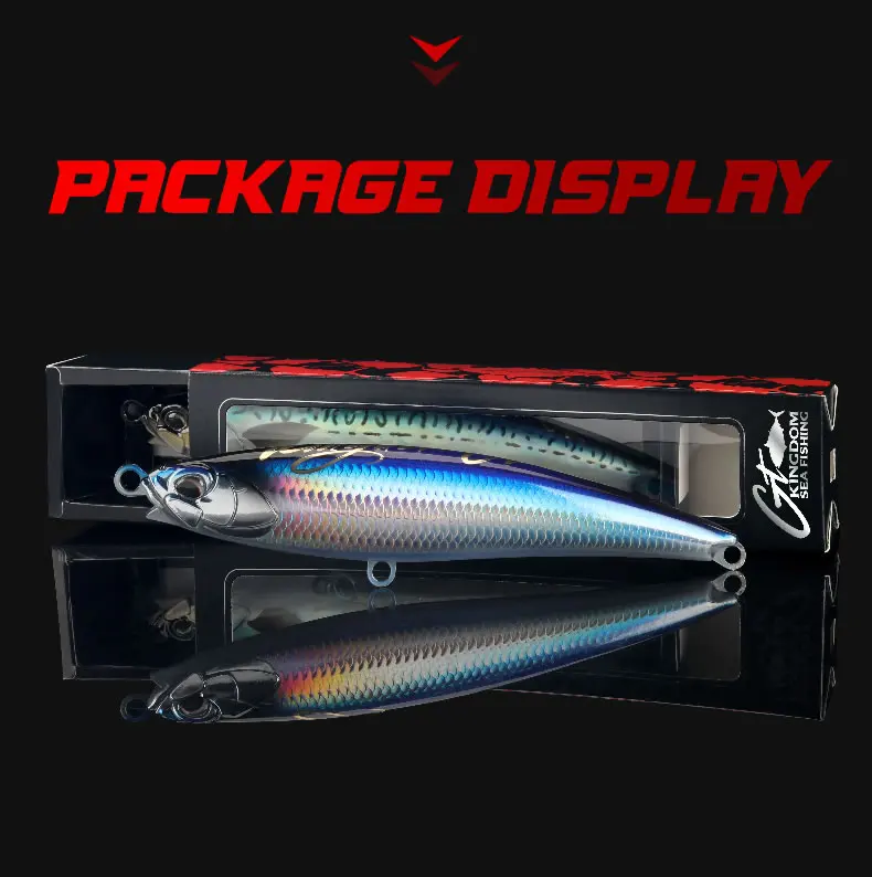Kingdom GT Hellfire Schwimmender Pencil-Angelköder 40g 52g 71g 160mm 180mm 200mm Z-Aktion Künstlicher Harter Köder Salzwasser-Köder – Detail 9