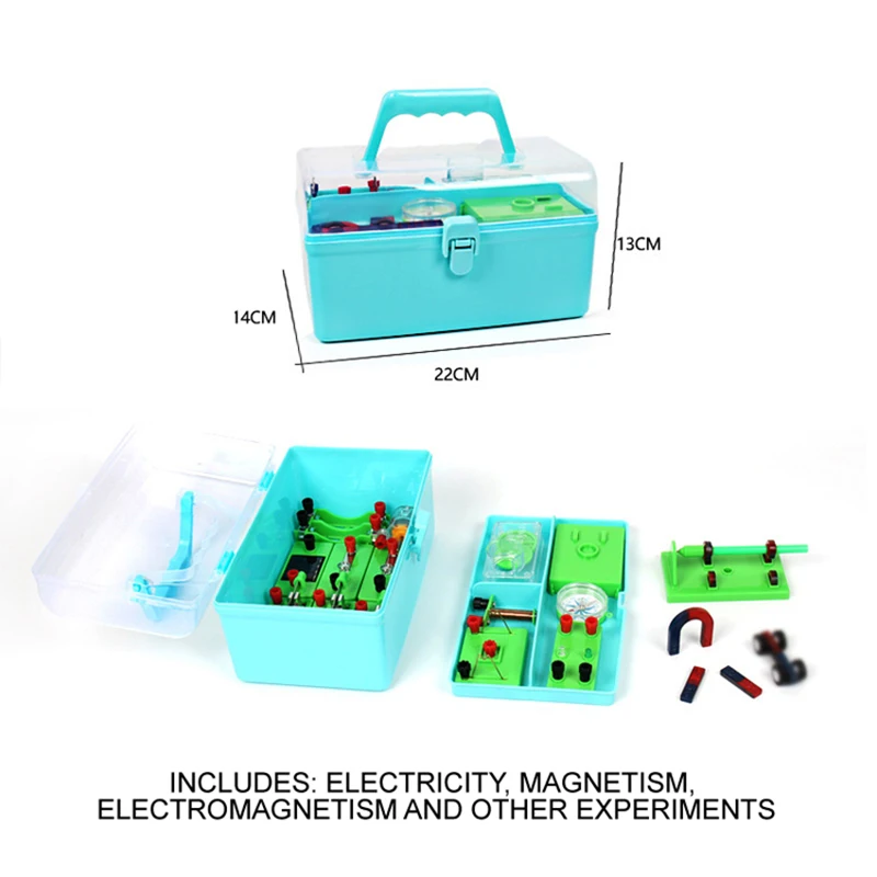 STEM Circuit Educational  Electronics Electromagnetism Experiment Kit for 7-14 Years Old Magnetic Models DIY Physical Kids Toys