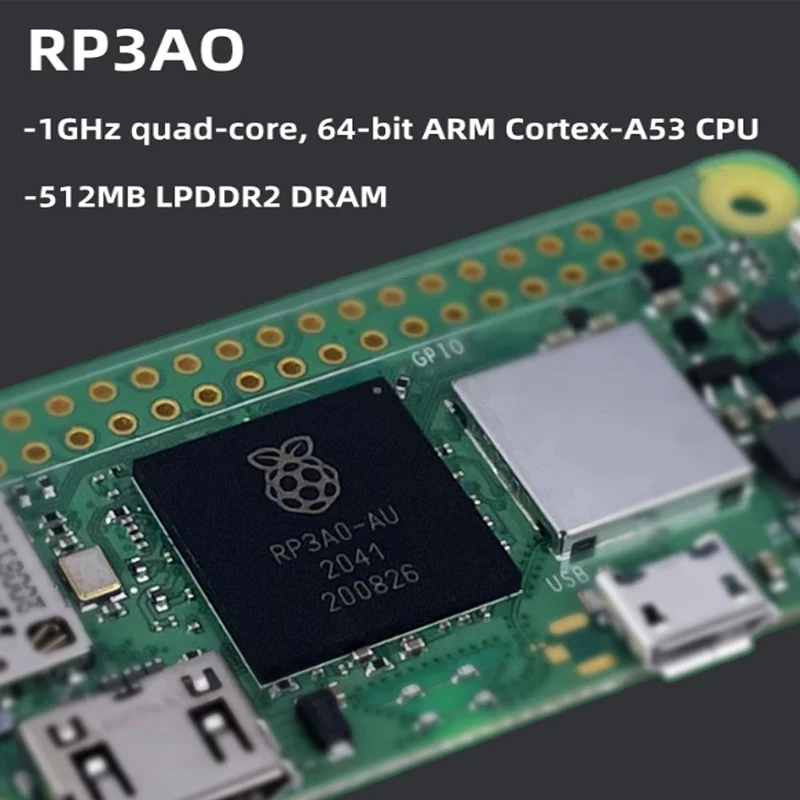 Raspberry Pi Zero 2 W Broadcom BCM2710A1 Quad-core 64-bit SoC 2.4GHz IEEE for Bluetooth 4.2 Board Newest Original