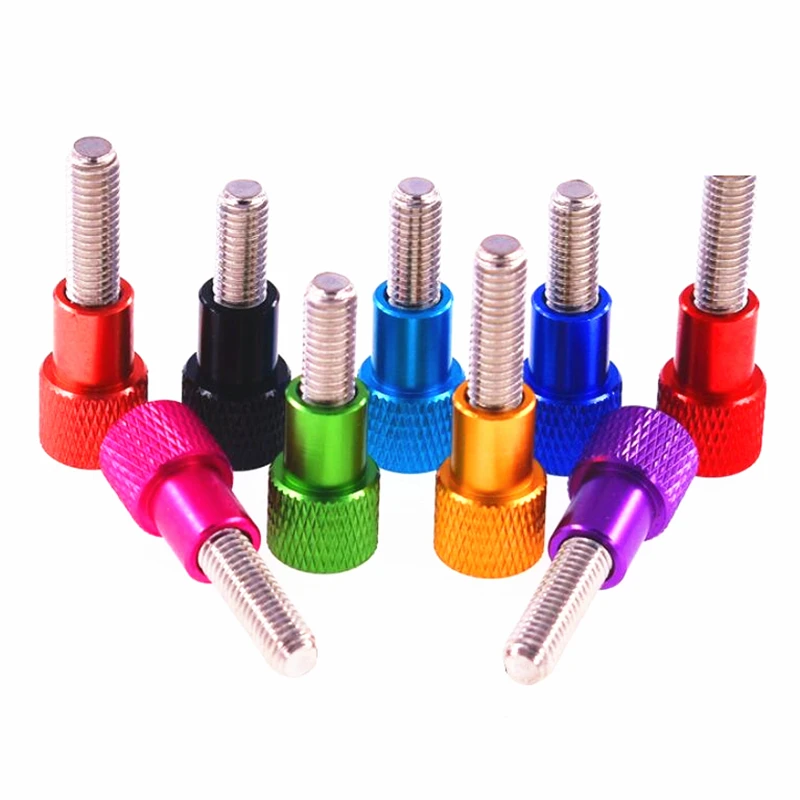 2/5pcs Thumb screw M3 M4 m5 m6 Aluminum Knurled Head staniless steel Thread Hand Tighten Thumb Screws Bolts